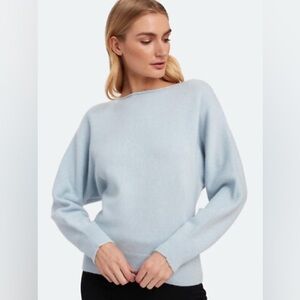 Vince Light baby Blue boat Neck dolman sleeve Sweater